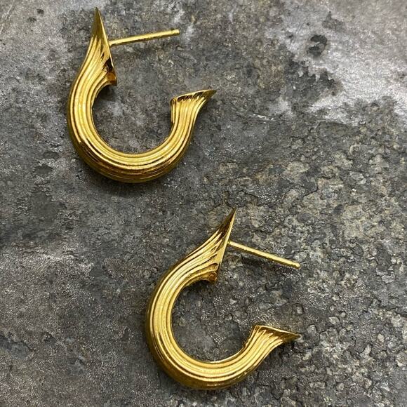 New Anthropologie x MM Druck Teja Hoop Earrings - Picture 2 of 13